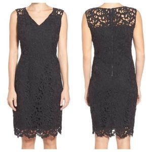NWT Tahari Kimber Lace Black Dress